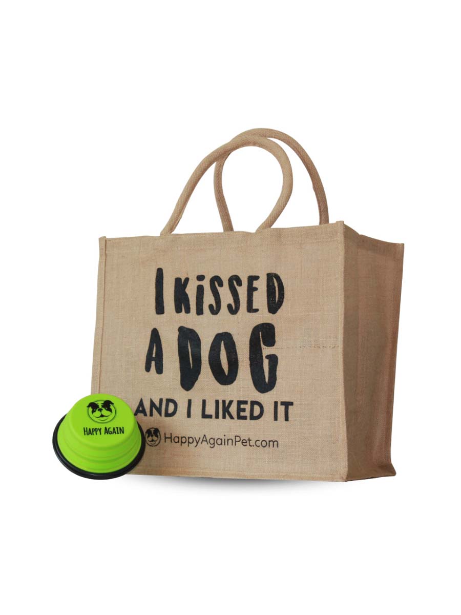 Dog online jute bag